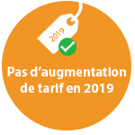 Pas d'augmentation de tarif en 2019